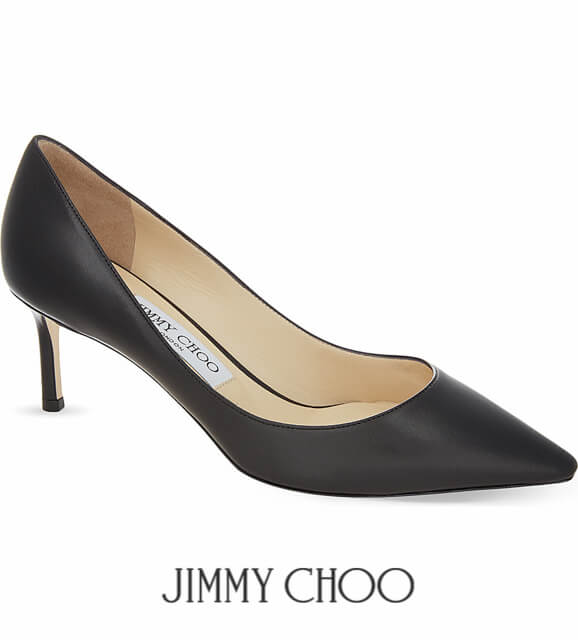 16-17AW ジミーチュウスーパーコピー 【JIMMY CHOO】 ROMY 60 BK レザー ヒールコート